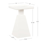 Table d'appoint contemporaine en bois de cerisier