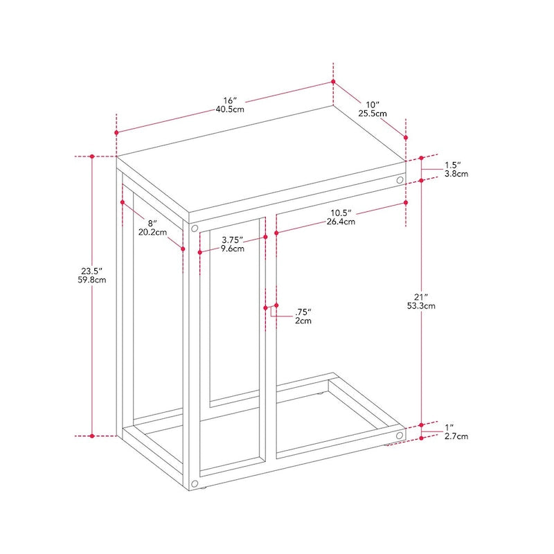 Table d'appoint étroite Harmony