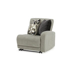 Canapé d'angle inclinable électrique 5 pièces avec méridienne, Signature Design by Ashley Colleyville, gris - 105 cm (L) x 106 cm (P) x 39 cm (H)