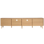 Meuble TV de style ferme moderne avec pieds en bois massif