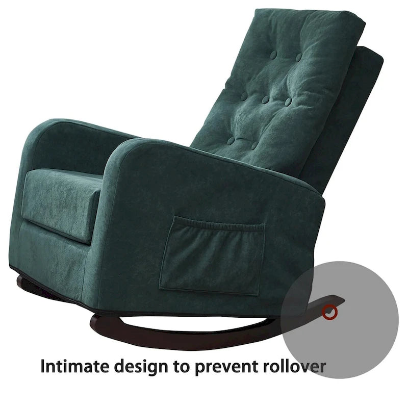 Fauteuil inclinable confortable en tissu, canapé de loisirs