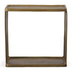 Uttermost Derwent Antique Brass Side Table - 20W x 19H x 12D