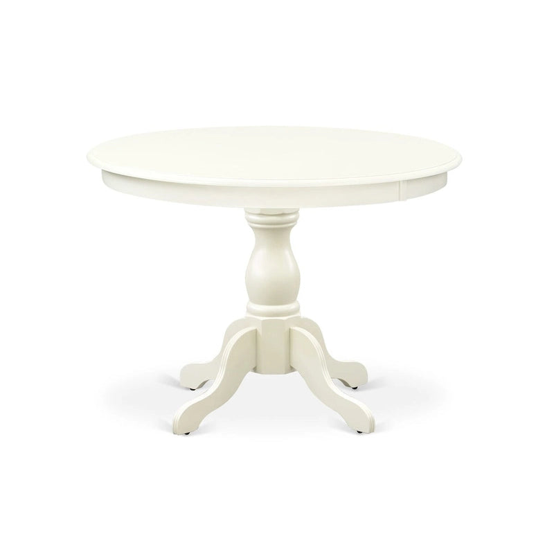 Ensemble de salle à manger 5 pièces East West Furniture - une table ronde et 4 chaises de salle à manger Parson (options de finition et de revêtement).