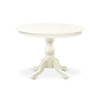 Ensemble de salle à manger 5 pièces East West Furniture - une table ronde et 4 chaises de salle à manger Parson (options de finition et de revêtement).