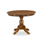 Ensemble de salle à manger 5 pièces East West Furniture - une table ronde et 4 chaises de salle à manger Parson (options de finition et de revêtement).