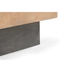 Table d'appoint moderne Caden en bois massif