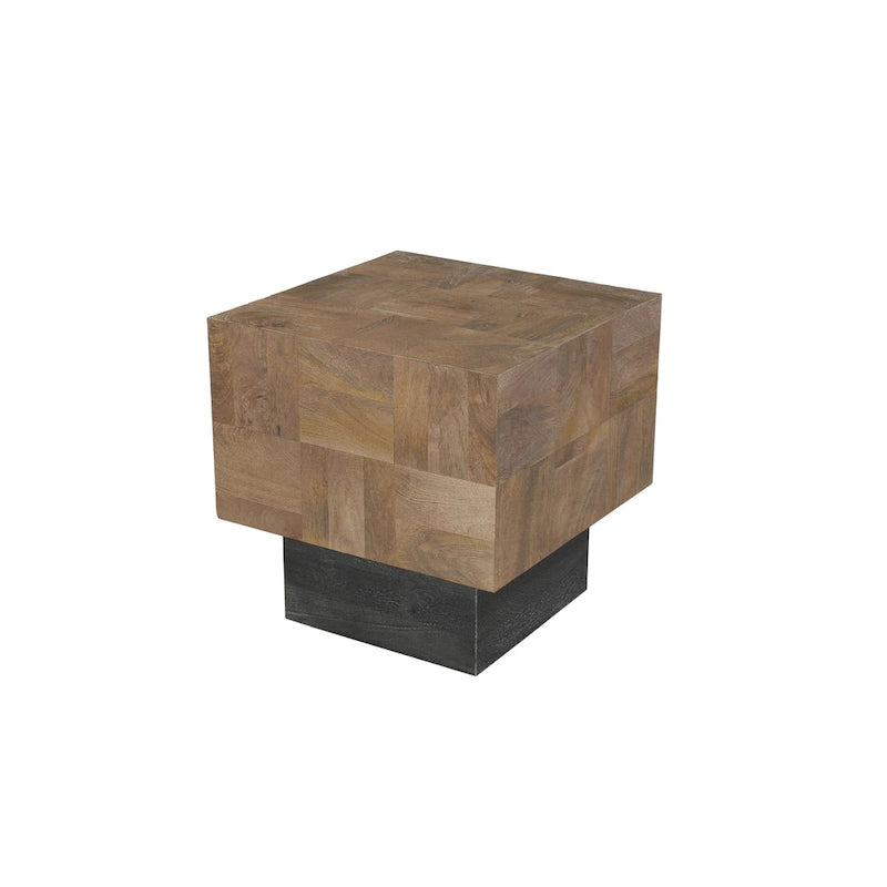 Table d'appoint moderne Caden en bois massif