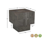 Table d'appoint moderne Caden en bois massif