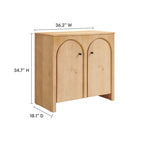 Armoire de rangement Appia à 2 portes cintrées