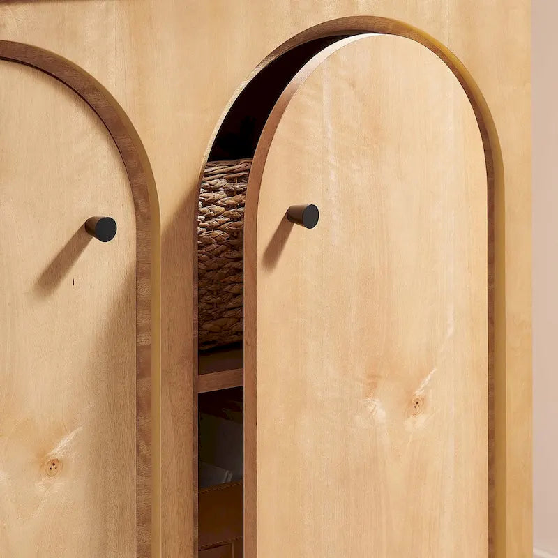 Armoire de rangement Appia à 2 portes cintrées