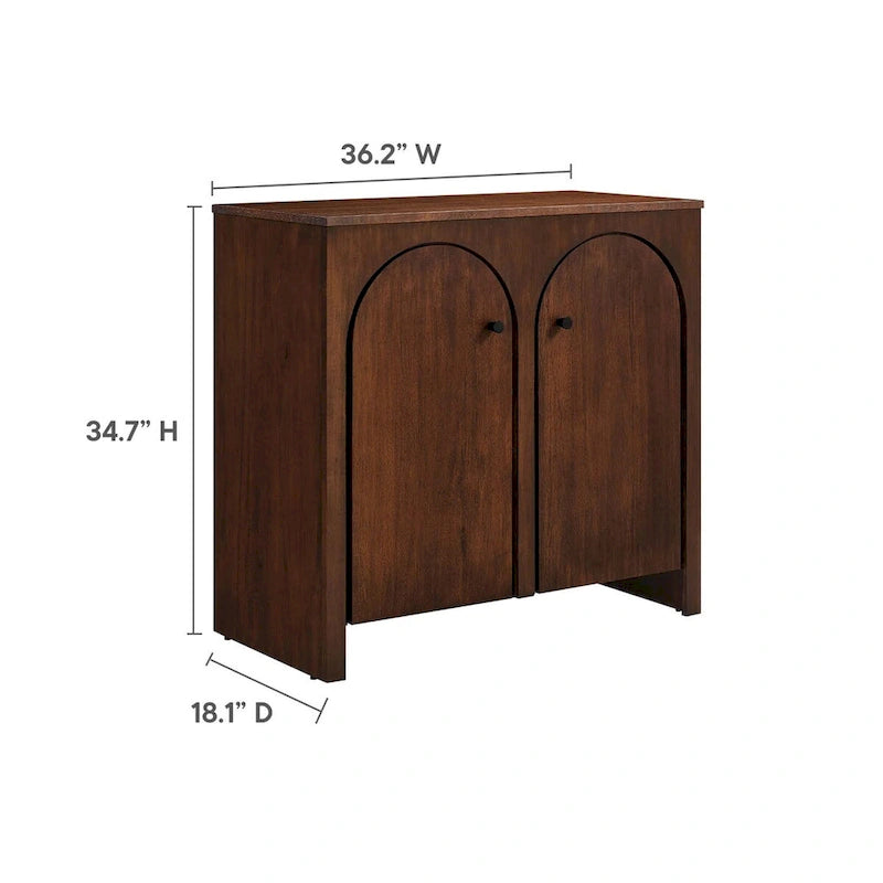 Armoire de rangement Appia à 2 portes cintrées