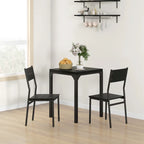 HOMCOM 3 Piece Dining Table Set for 2, Modern Kitchen Table and Chairs, Dining Room Set for Breakfast Nook, Small Space
