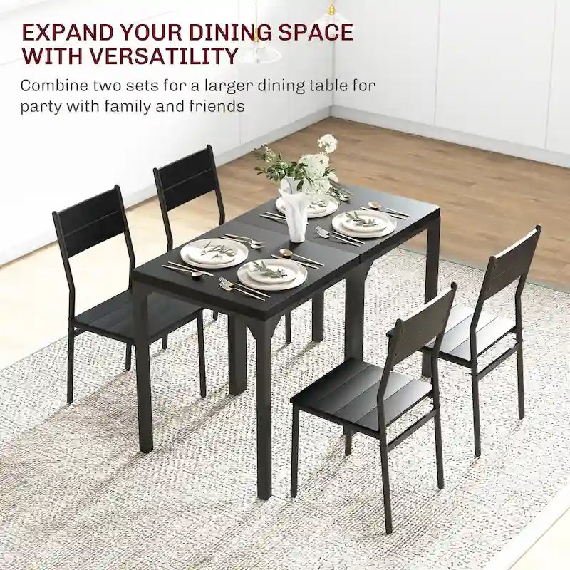 Ensemble table et chaises de salle à manger HOMCOM 3 pièces pour 2 personnes, style moderne, idéal pour un coin repas ou un petit espace.