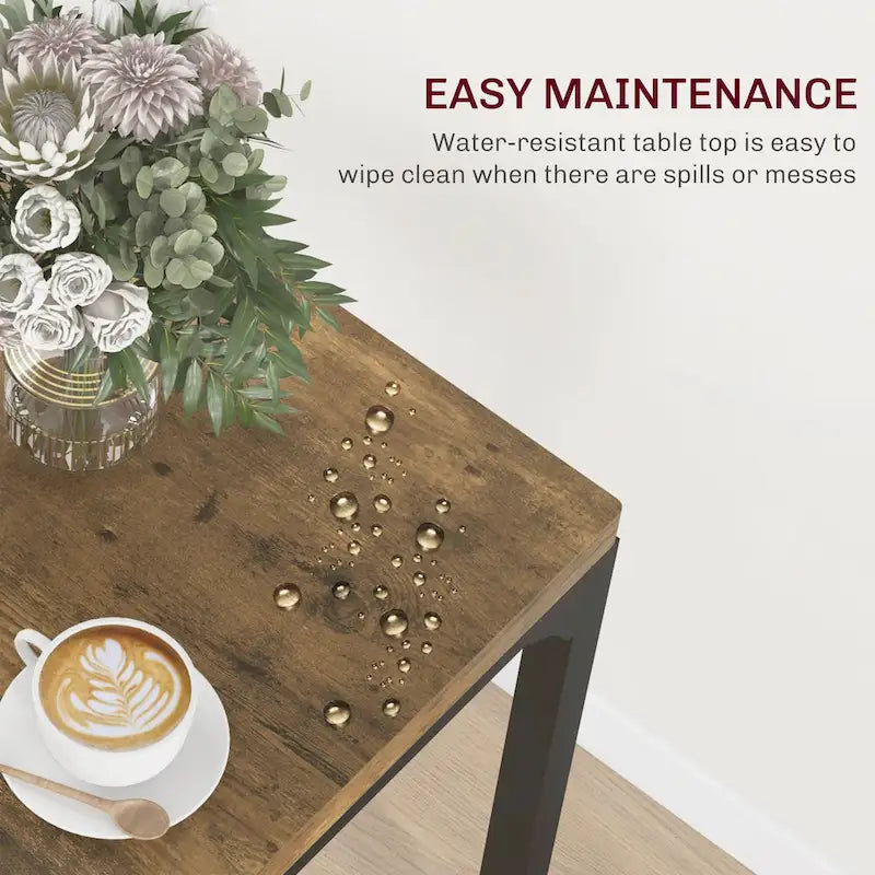 Ensemble table et chaises de salle à manger HOMCOM 3 pièces pour 2 personnes, style moderne, idéal pour un coin repas ou un petit espace.