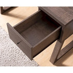 Bureau en chêne noyer, table de bureau élégante et durable, de haute qualité, au design unique pour salon ou bureau