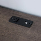 Bureau en chêne noyer, table de bureau élégante et durable, de haute qualité, au design unique pour salon ou bureau