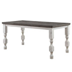 Ensemble de salle à manger 5 pièces Ionessa Farmhouse en bois blanc antique, hauteur comptoir, par Furniture of America