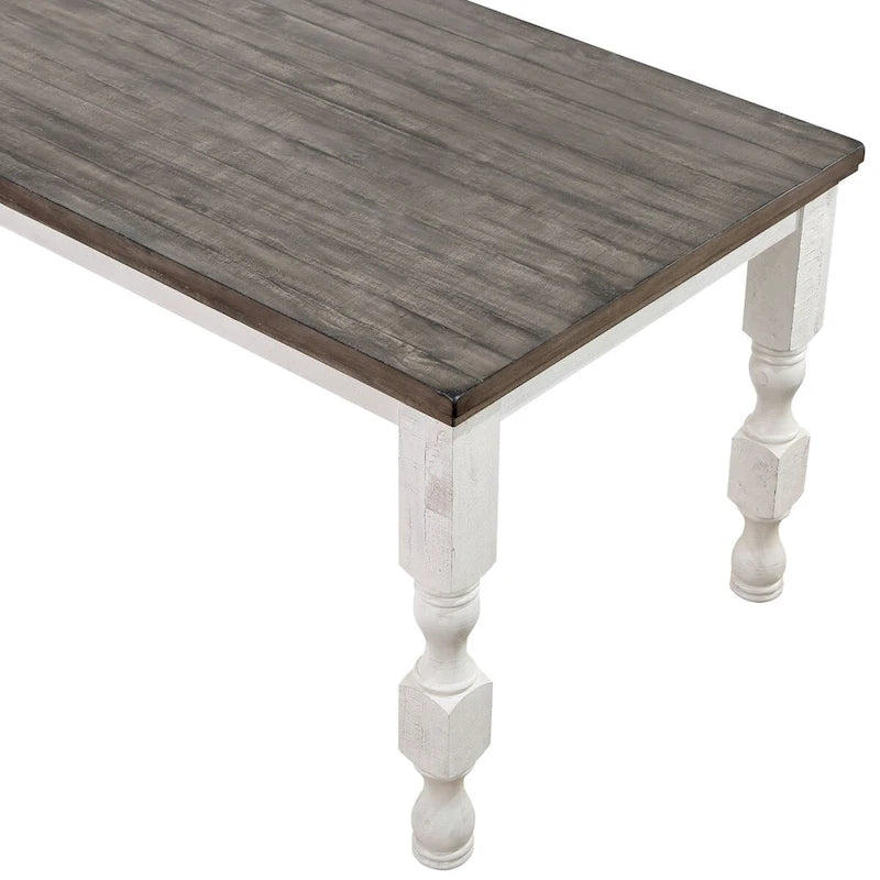 Ensemble de salle à manger 5 pièces Ionessa Farmhouse en bois blanc antique, hauteur comptoir, par Furniture of America