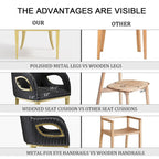 Fauteuil d'appoint luxueux en velours noir avec accoudoirs œil-de-renard