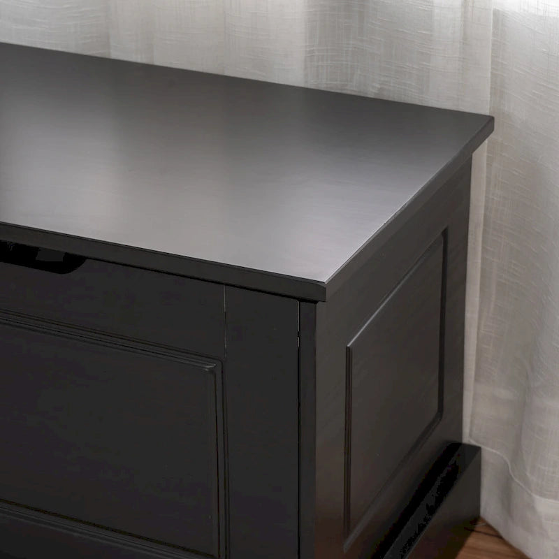 Ensemble de coin repas et table 3 pièces en bois noir Josie