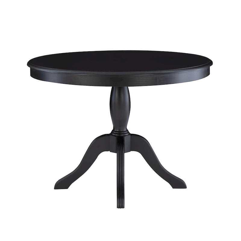 Ensemble de coin repas et table 3 pièces en bois noir Josie