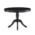 Ensemble de coin repas et table 3 pièces en bois noir Josie