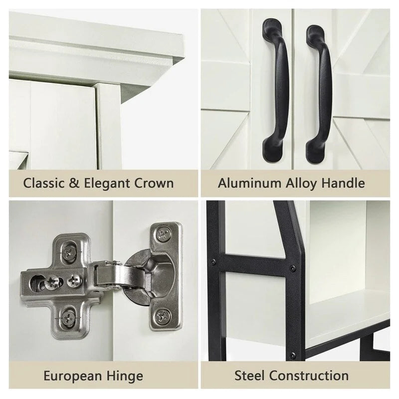 Armoire de rangement à installer au-dessus des toilettes - 8,5 cm (P) x 25 cm (L) x 69 cm (H)