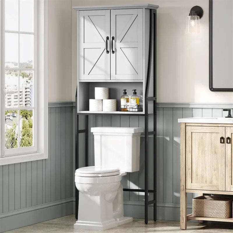 Armoire de rangement à installer au-dessus des toilettes - 8,5 cm (P) x 25 cm (L) x 69 cm (H)