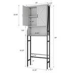Armoire de rangement à installer au-dessus des toilettes - 8,5 cm (P) x 25 cm (L) x 69 cm (H)
