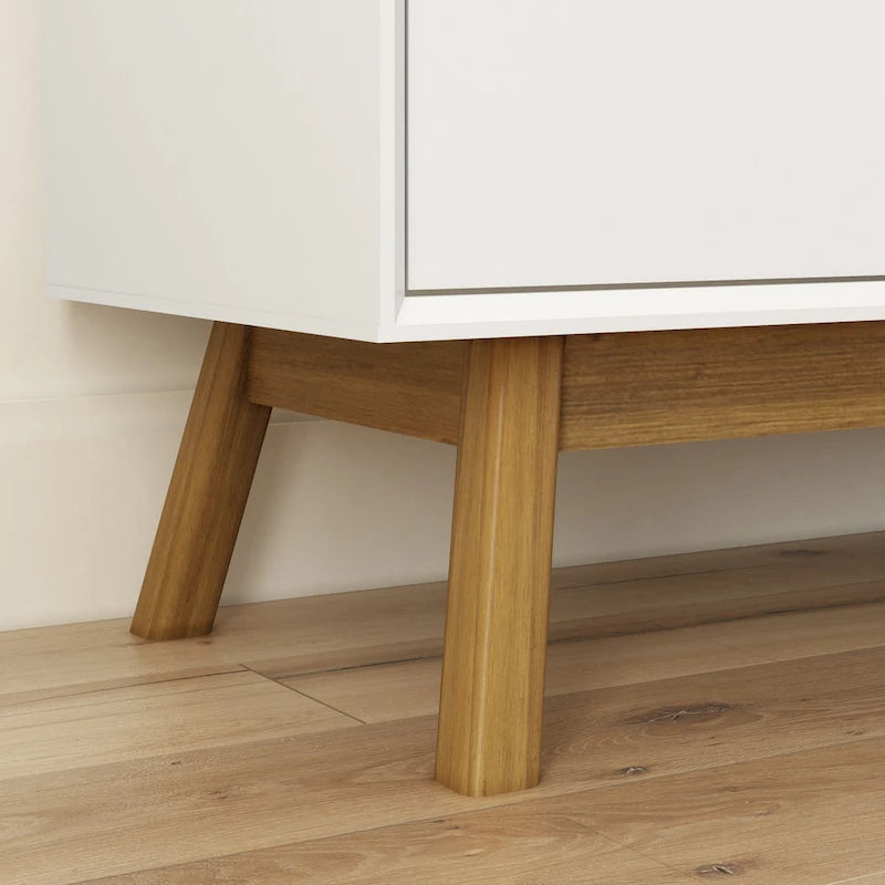 Commode à 6 tiroirs de style moderne du milieu du siècle, Plank and Beam