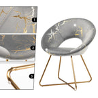 Fauteuil de coiffeuse moderne en velours bronzé, fauteuil de loisirs