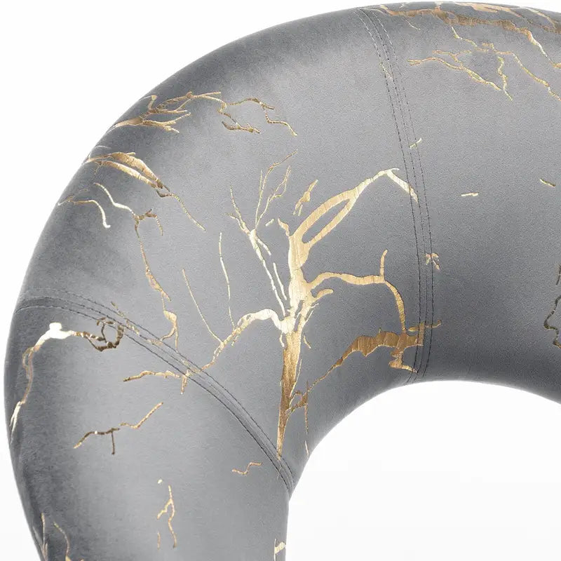 Fauteuil de coiffeuse moderne en velours bronzé, fauteuil de loisirs