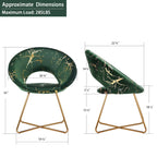 Fauteuil de coiffeuse moderne en velours bronzé, fauteuil de loisirs