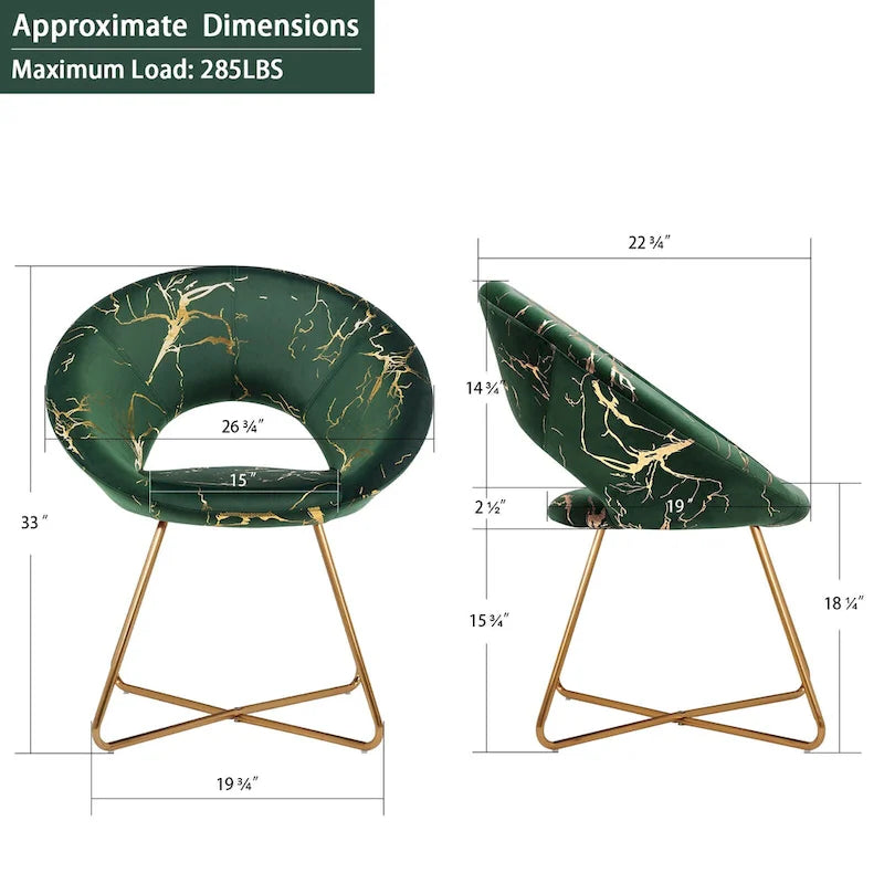 Fauteuil de coiffeuse moderne en velours bronzé, fauteuil de loisirs