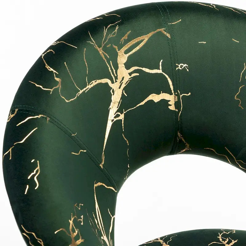 Fauteuil de coiffeuse moderne en velours bronzé, fauteuil de loisirs