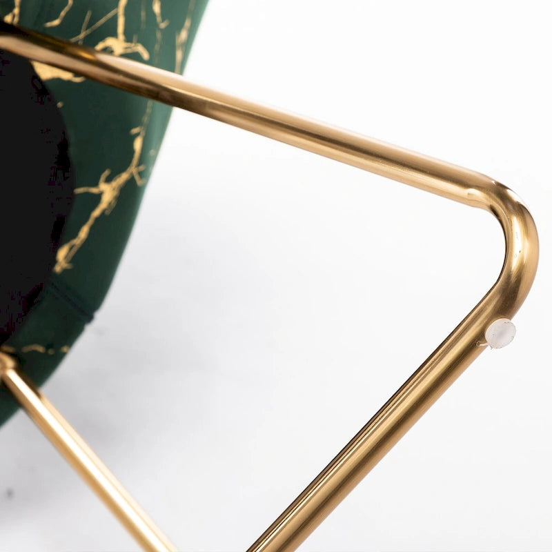 Fauteuil de coiffeuse moderne en velours bronzé, fauteuil de loisirs