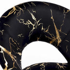 Fauteuil de coiffeuse moderne en velours bronzé, fauteuil de loisirs