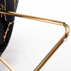 Fauteuil de coiffeuse moderne en velours bronzé, fauteuil de loisirs