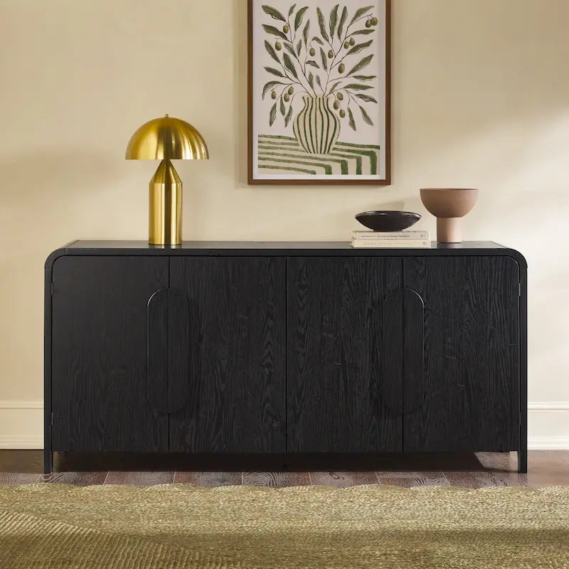 Buffet moderne Middlebrook de 64 pouces avec bords arrondis