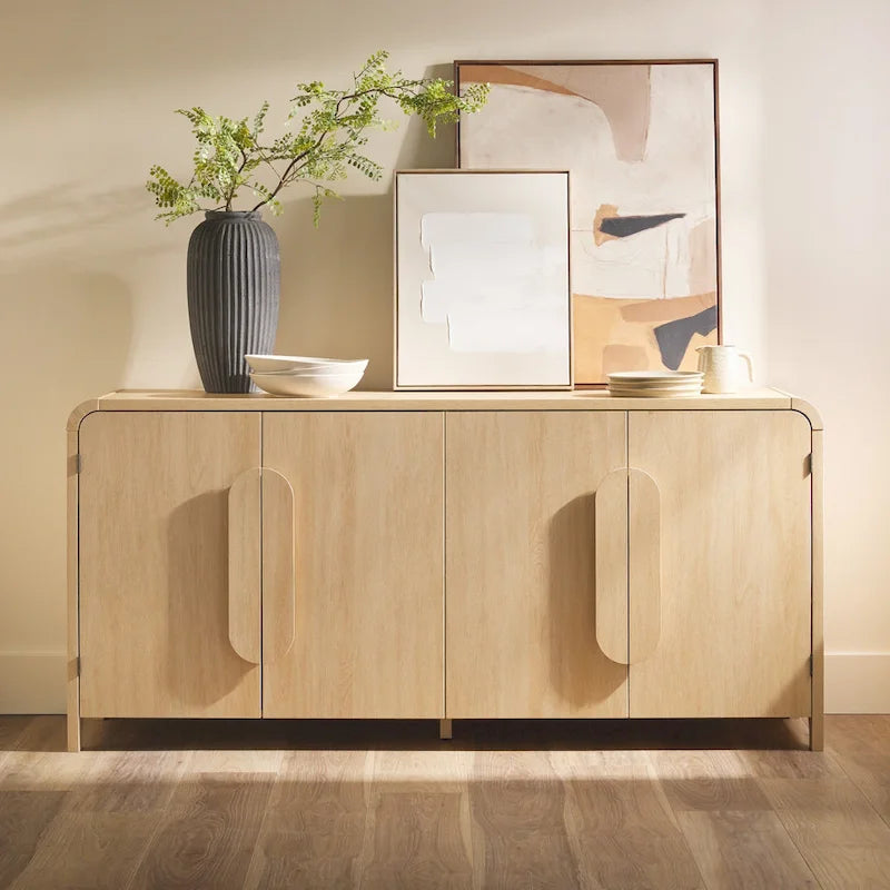 Buffet moderne Middlebrook de 64 pouces avec bords arrondis