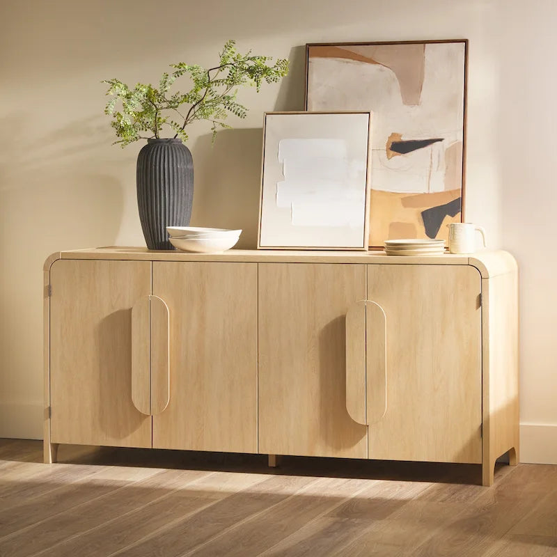 Buffet moderne Middlebrook de 64 pouces avec bords arrondis