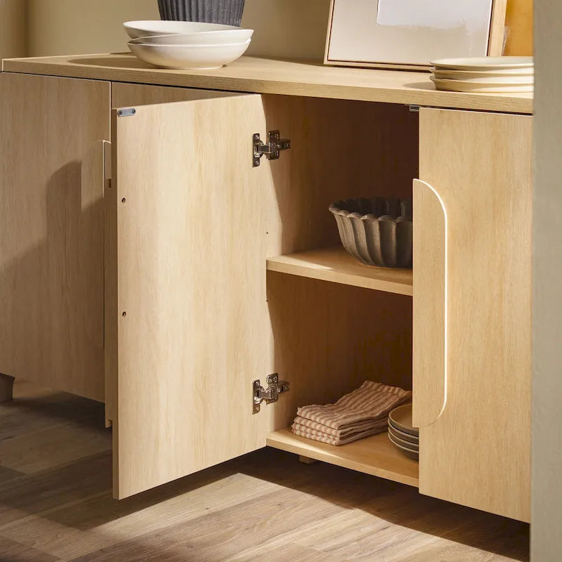 Buffet moderne Middlebrook de 64 pouces avec bords arrondis