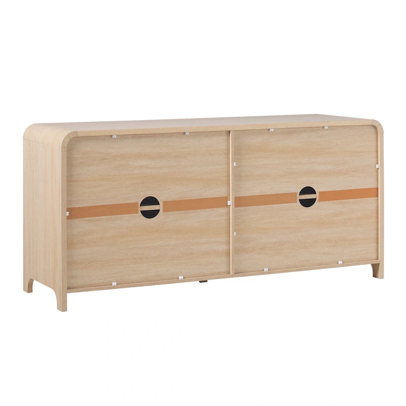 Buffet moderne Middlebrook de 64 pouces avec bords arrondis