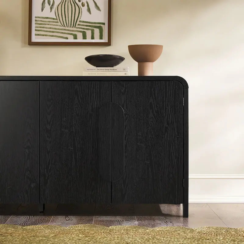 Buffet moderne Middlebrook de 64 pouces avec bords arrondis