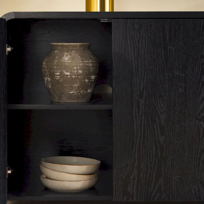 Buffet moderne Middlebrook de 64 pouces avec bords arrondis