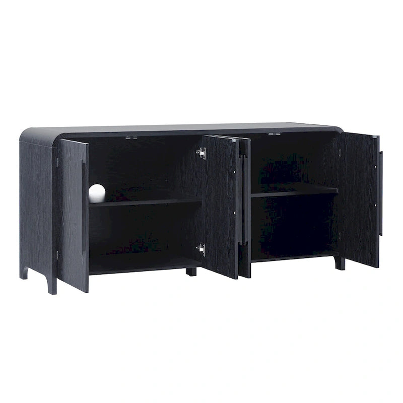 Buffet moderne Middlebrook de 64 pouces avec bords arrondis