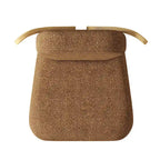 Chaises de salle à manger Corvus Delhi Teddy en tissu avec pieds en bois (lot de 2)