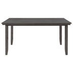 Ensemble de salle à manger 6 pièces (table et chaises avec banc), style rustique, en bois, pour 6 personnes