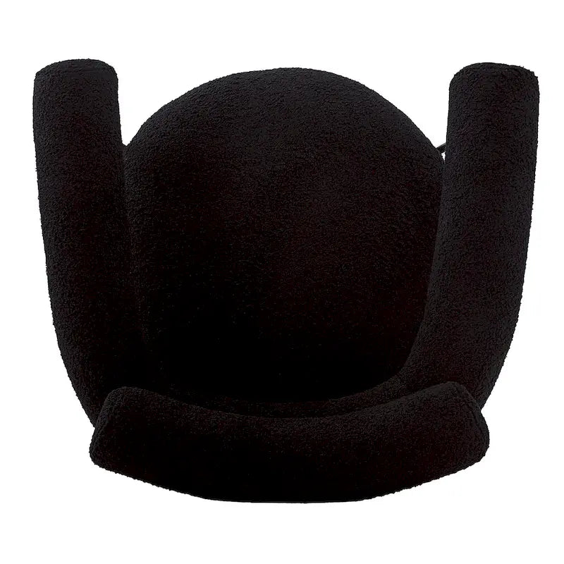 Chaises de salle à manger modernes Naci avec accoudoirs en tissu et pieds en métal, par Christopher Knight Home