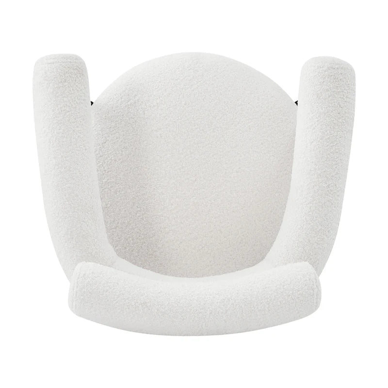 Chaises de salle à manger modernes Naci avec accoudoirs en tissu et pieds en métal, par Christopher Knight Home